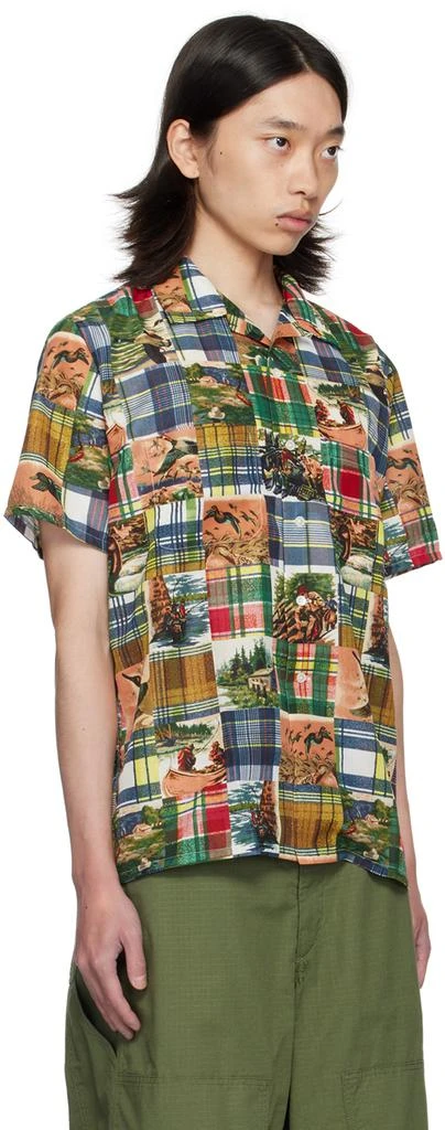 BEAMS PLUS Multicolor Patchwork Print Shirt 2