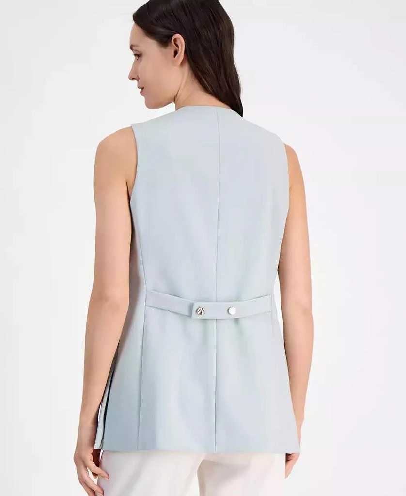 Anne Klein Women's Stretch Sleeveless V-Neck Vest 4