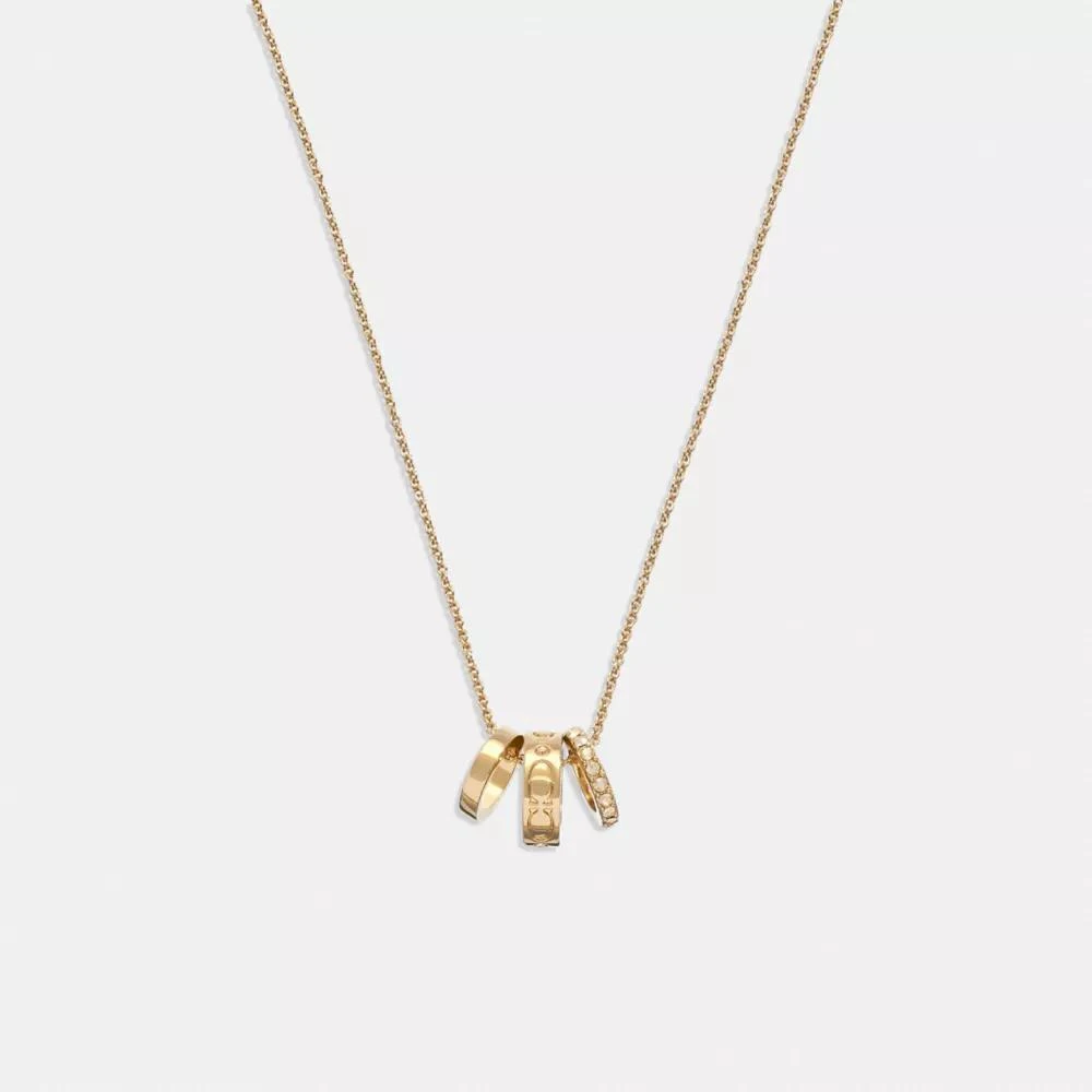 Coach Signature Rondell Necklace 1