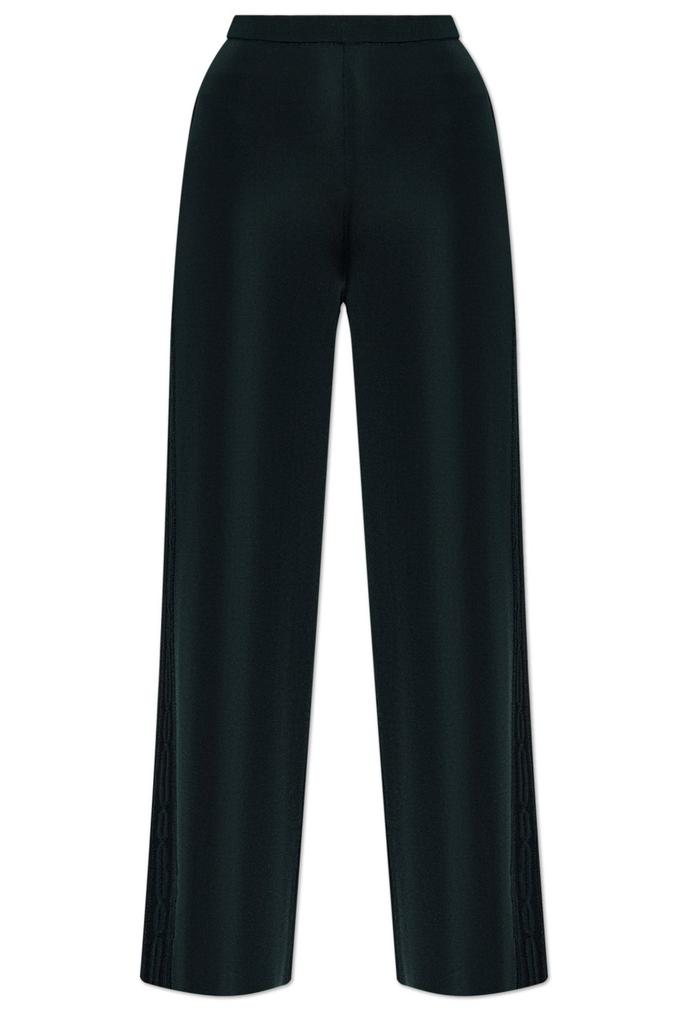 Salvatore Ferragamo Print Pleated Front Straight Pants