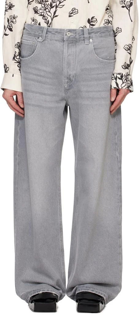 Jacquemus Gray La Casa 'Le de-Nîmes large' Jeans 1