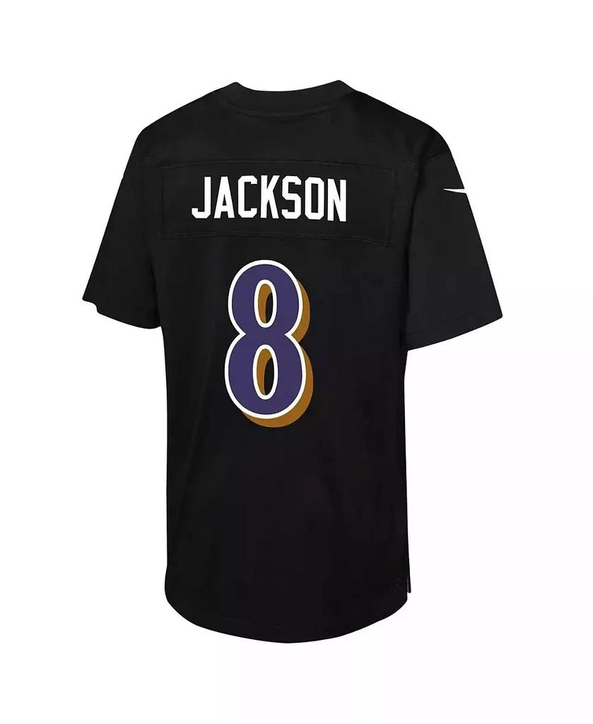 NIKE Big Boys and Girls Lamar Jackson Baltimore Ravens Fashion Game Jersey 4