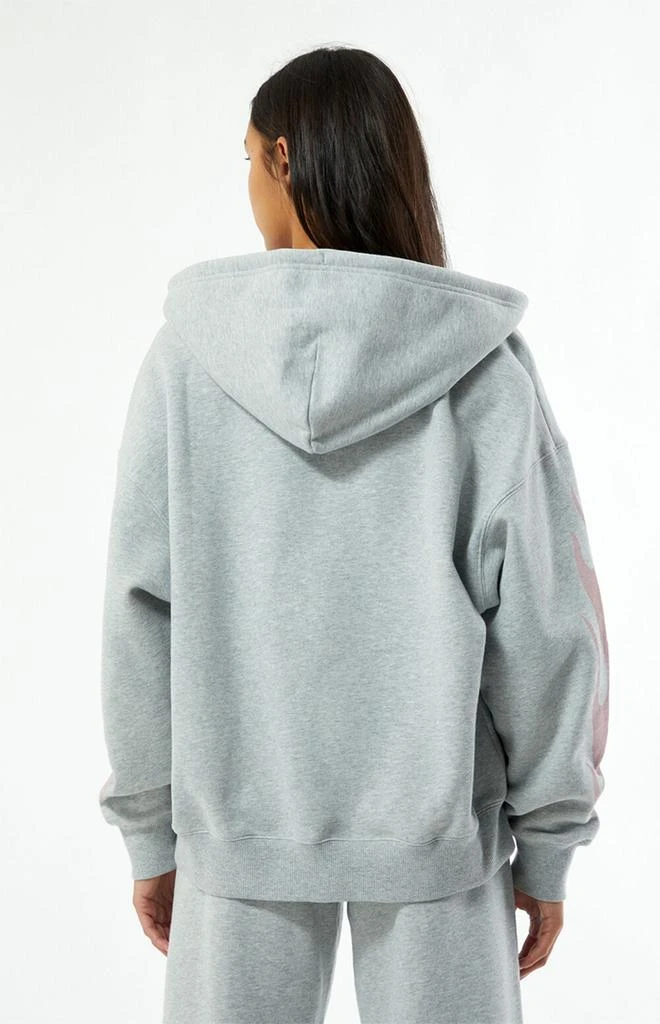 PacSun Pink Flames Full Zip Hoodie 4