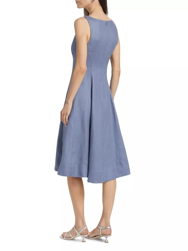 Reformation Sebastien Linen Midi-Dress 5