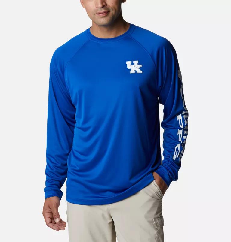 Columbia Columbia Men's Collegiate PFG Terminal Tackle  Long Sleeve Shirt - Kentucky-