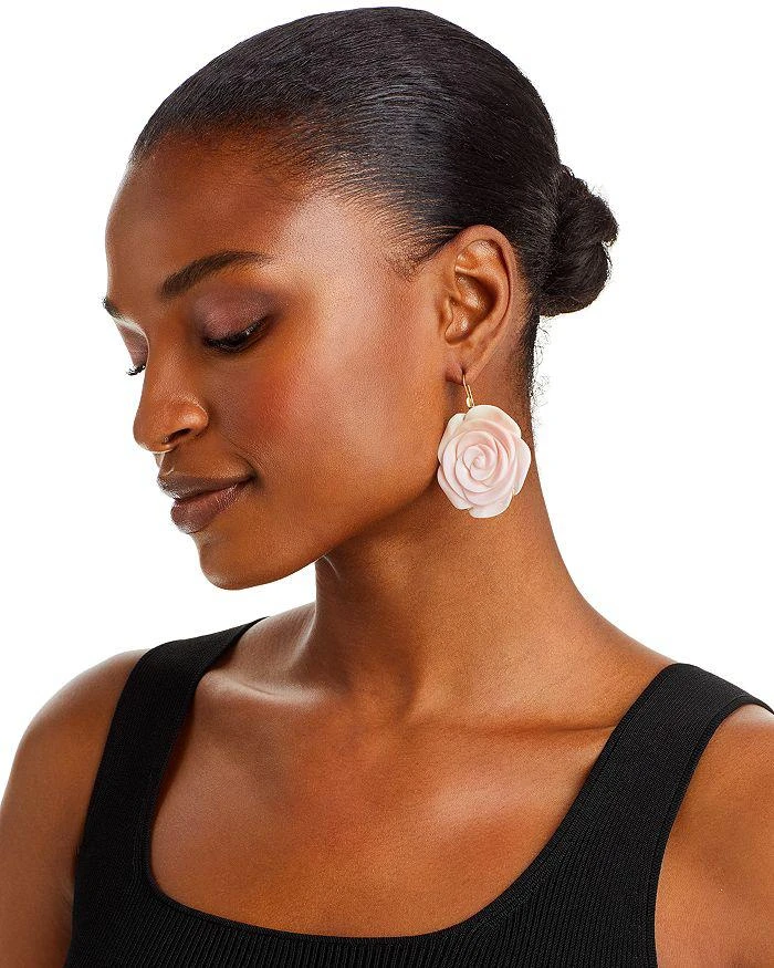 ANNETTE FERDINANDSEN DESIGN Annette Ferdinandsen 18K Yellow Gold Pink Conch Camilla Blossom Earrings 2