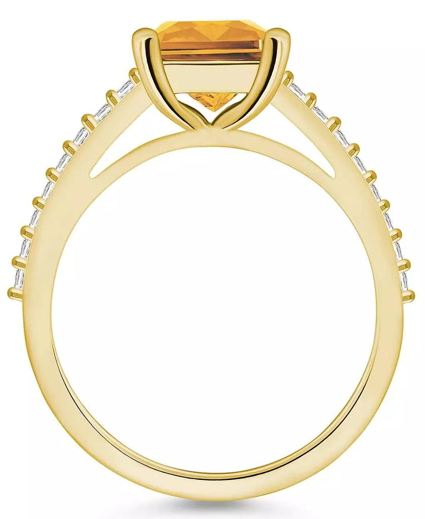 Macy's Citrine (3-1/7 ct. t.w.) and Diamond (1/4 ct. t.w.) Ring in 14K Yellow Gold 3