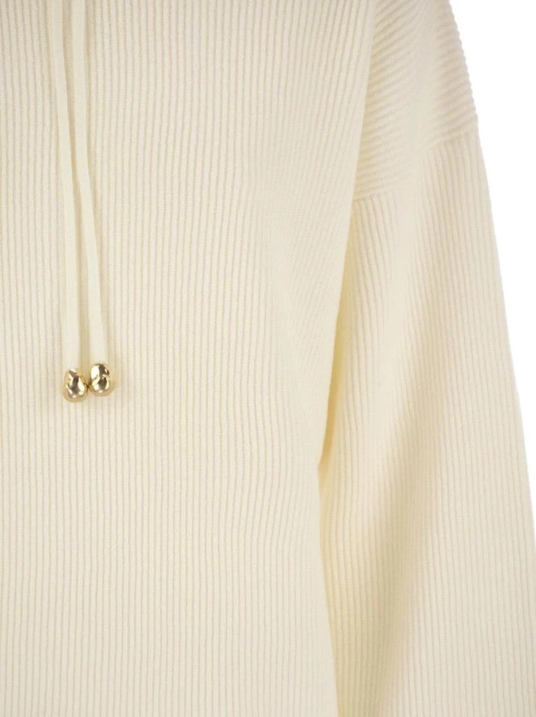 Fabiana Filippi English Rib Co Hooded Sweater 4