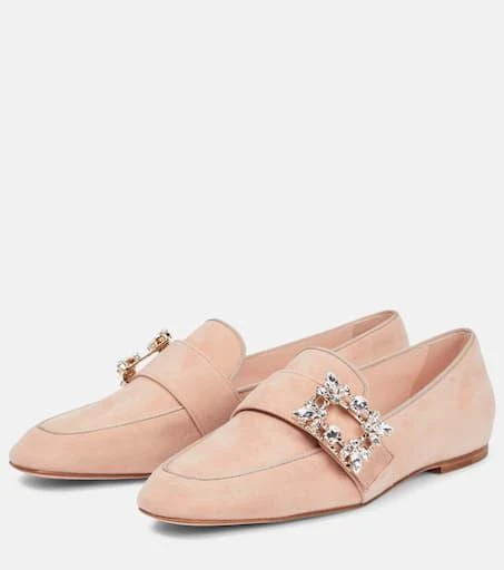 Roger Vivier Mini Broche suede loafers 5