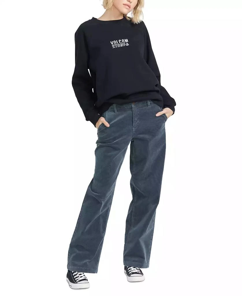 Volcom Juniors' 1991 Stoned Mid-Rise Corduroy Pants 1