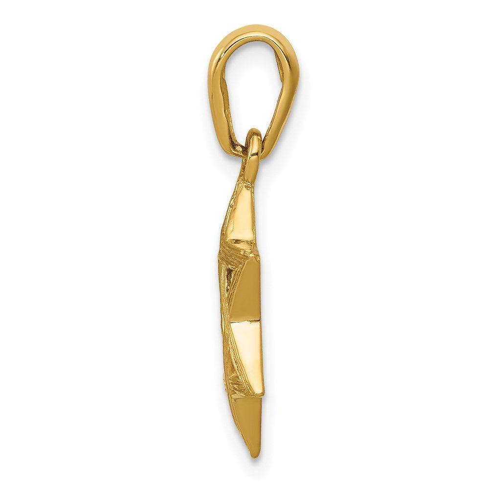 Diamond2Deal 14k Yellow Gold Star of David Pendant