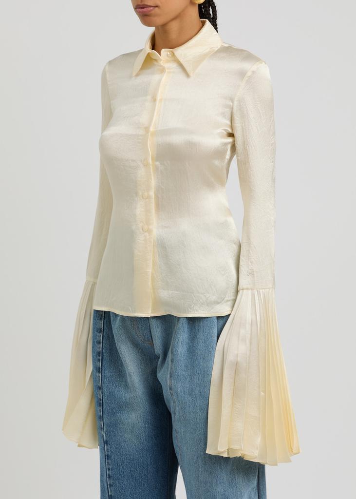 A.W.A.K.E MODE Crinkle-effect satin shirt