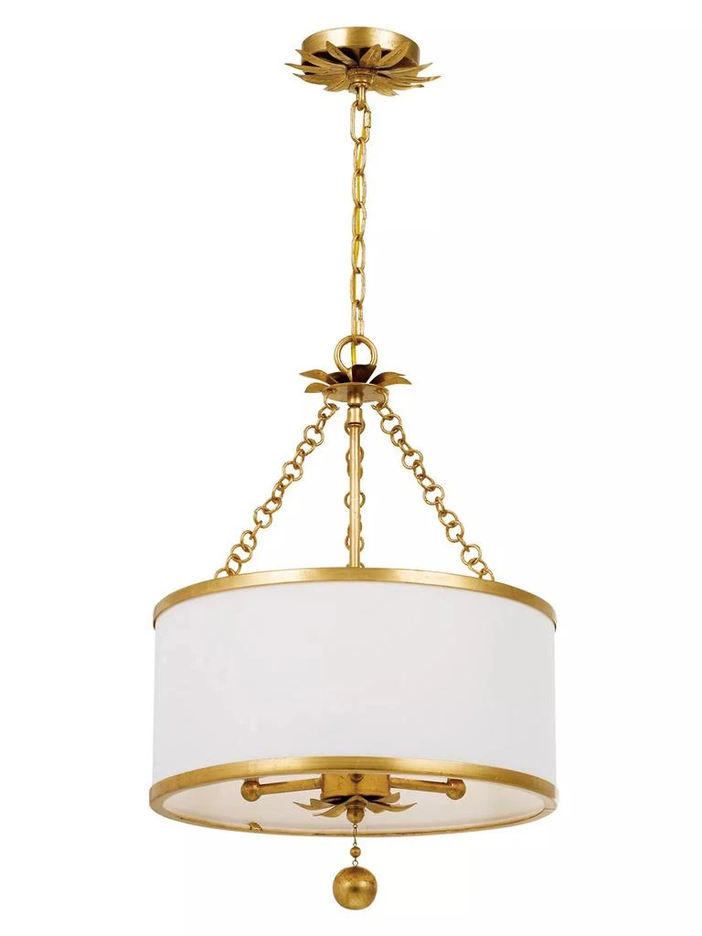 Crystorama Broche 3-Light Antique Chandelier 1