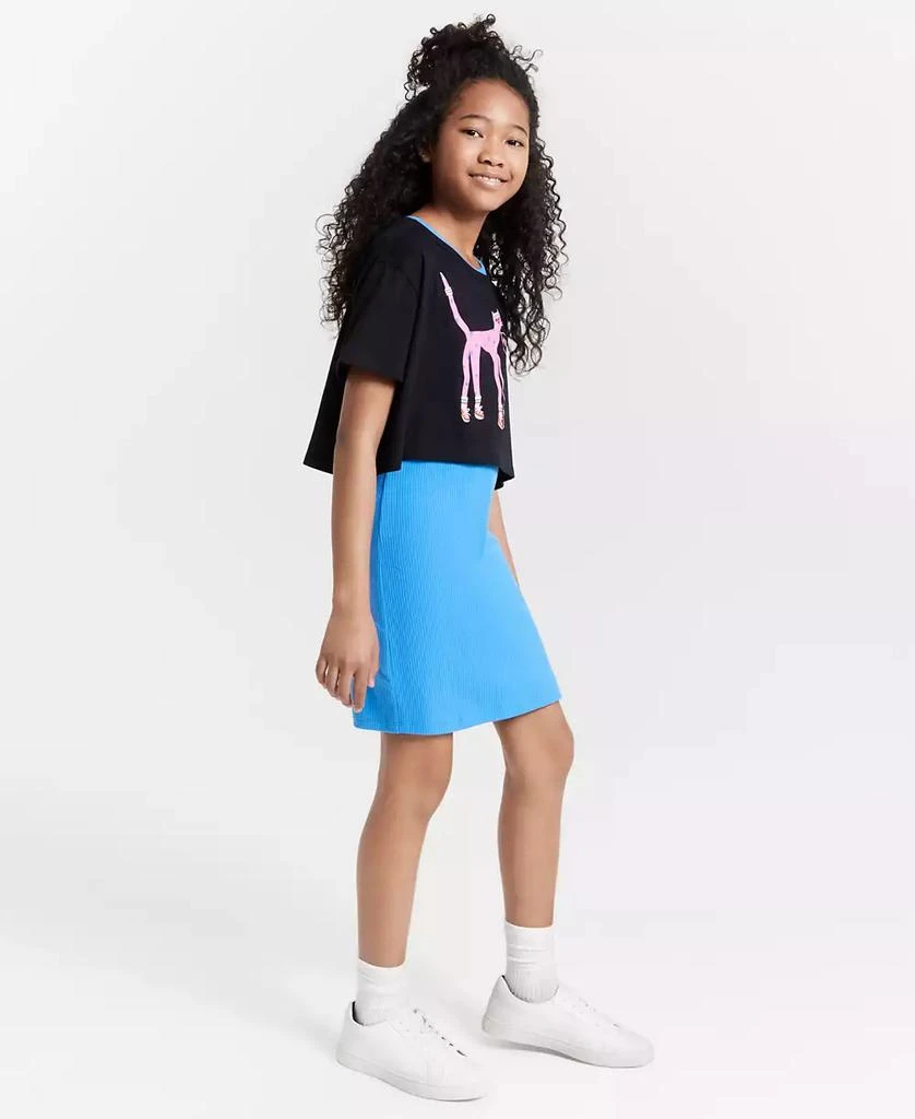 Epic Threads Girls Meow Top & Ribbed Dress, 2 Piece Set, Created for Macy's 3