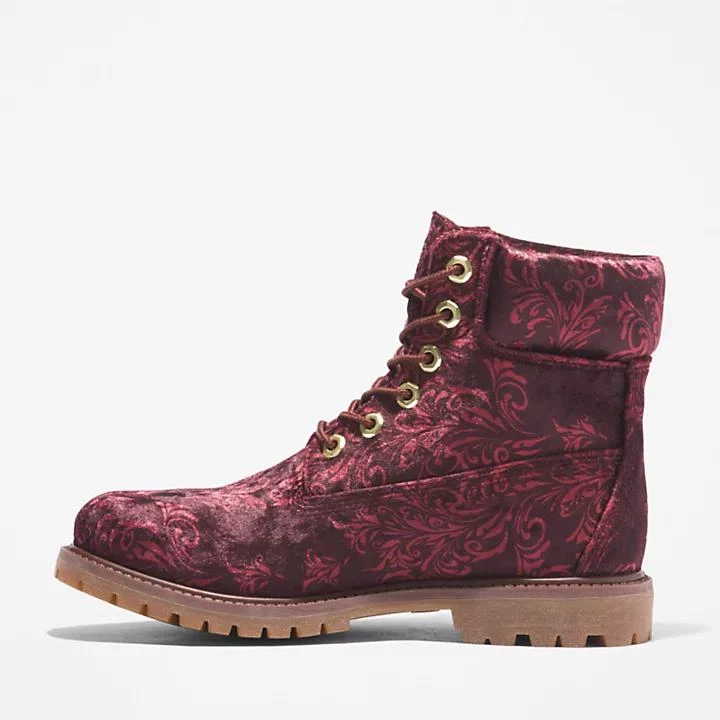 Timberland Timberland® Premium 6 Inch Velvet Boot for Women in Burgundy 6