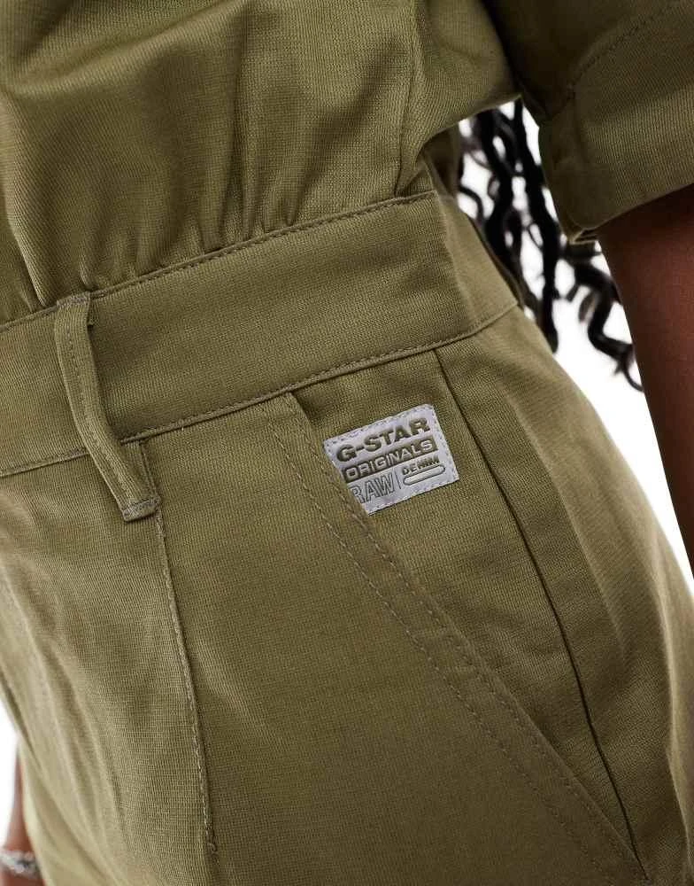 G-Star G-Star jumpsuit in khaki green 2
