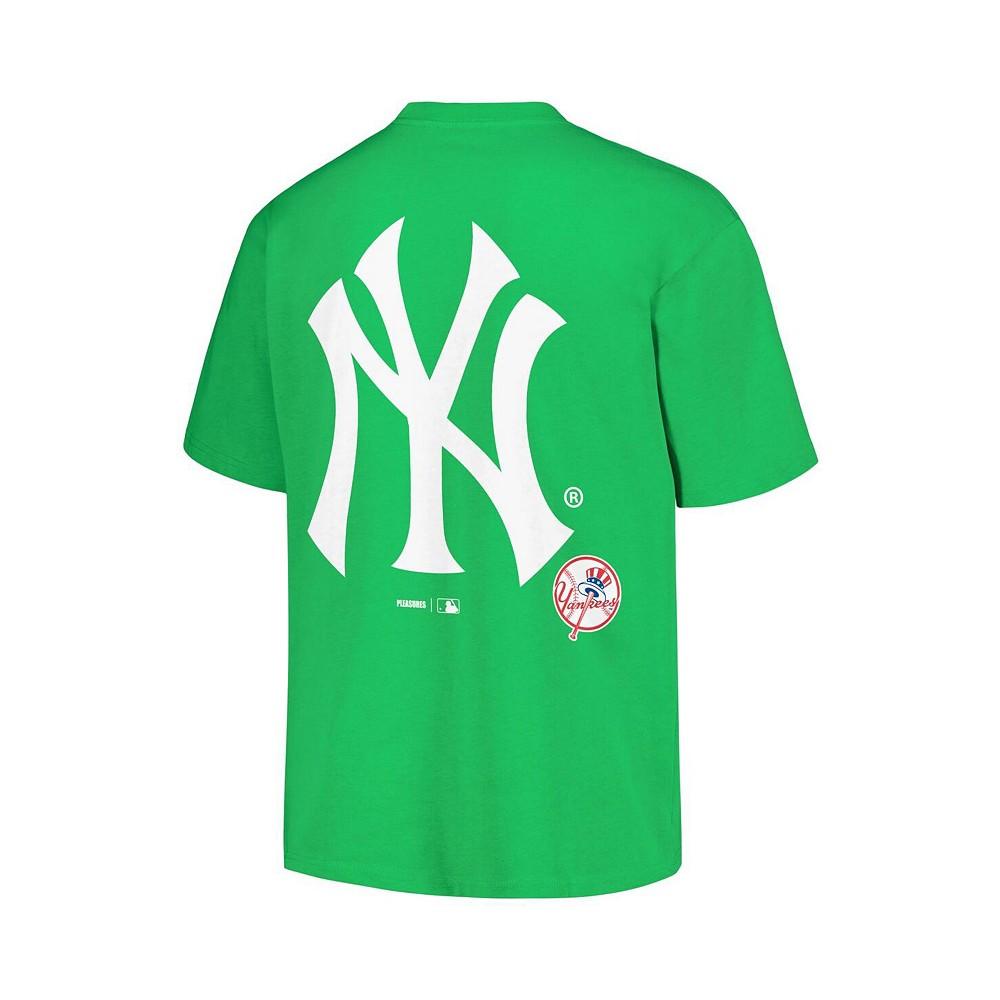 PLEASURES Men's Green New York Yankees Ballpark T-shirt