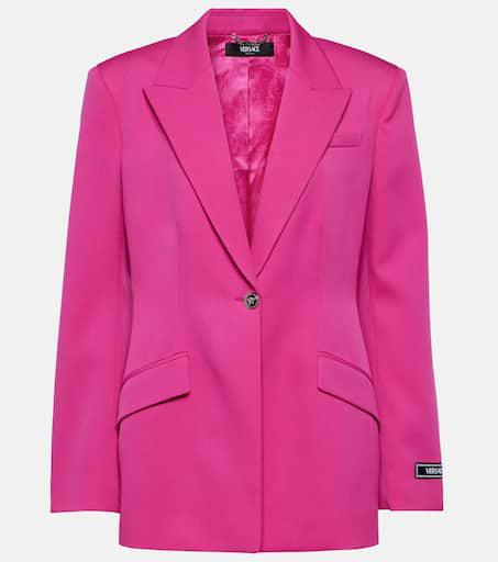 【関税・送料込み】VERSACE BLAZERS PINK VIRGIN WOOL BLAZER Versace Tailored virgin wool blazer - Suits - Free Shipping