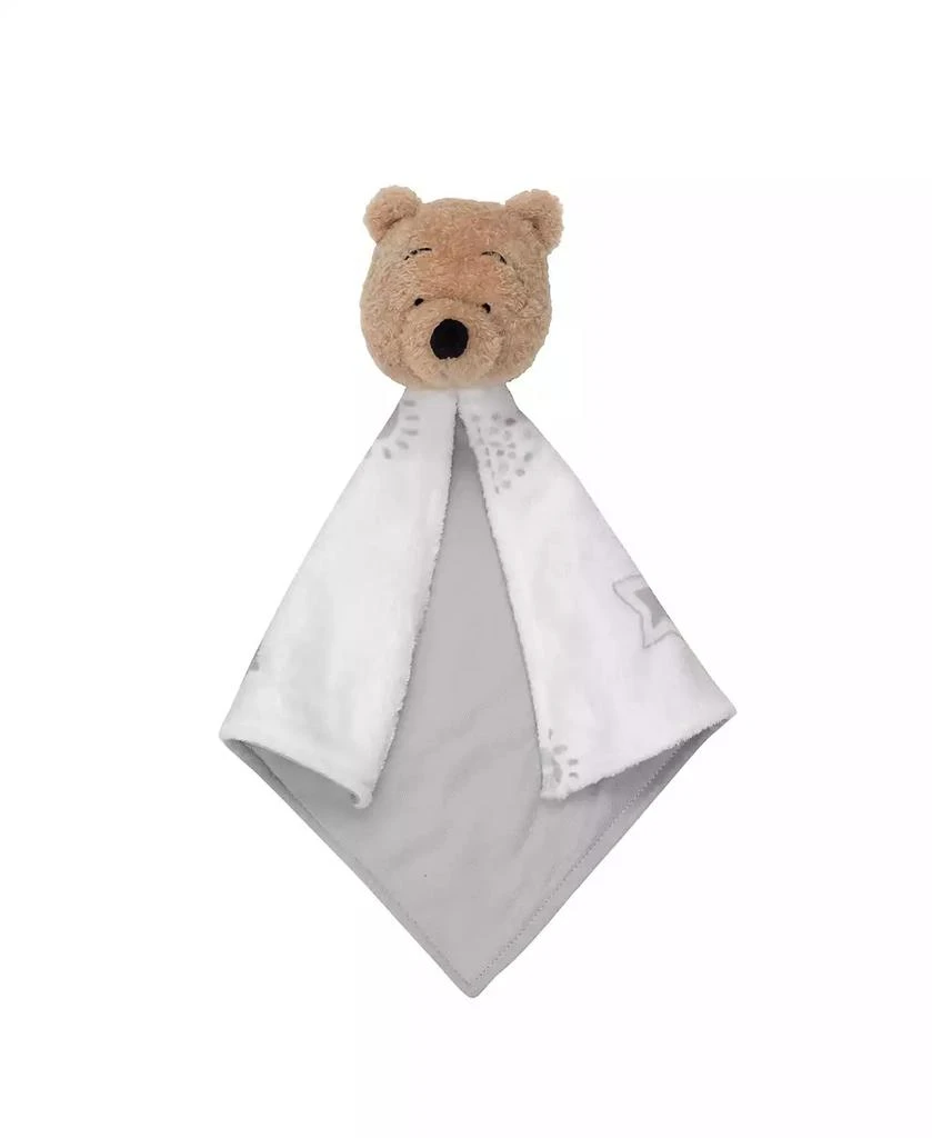Lambs & Ivy Disney Baby WINNIE THE POOH Lovey White/Gray Security Blanket