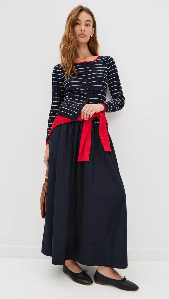Alex Mill Cerise Ribbed Cardigan 4