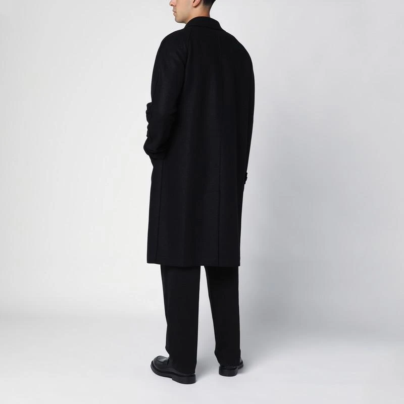 Harris Wharf London Black wool single-breasted coat 3