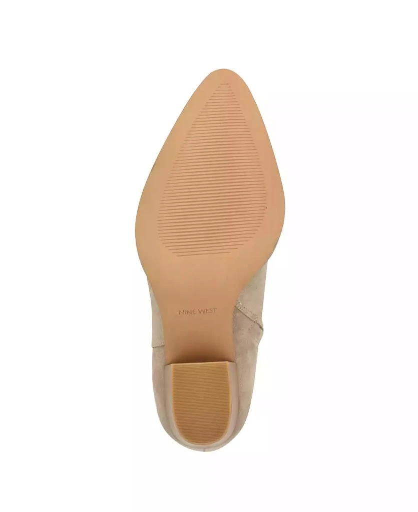 Nine West Women's Taytay Pointy Toe Block Heel Dress Booties 5