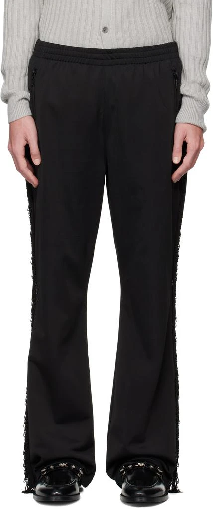 Needles Black Fringe Boot-Cut Track Pants 1