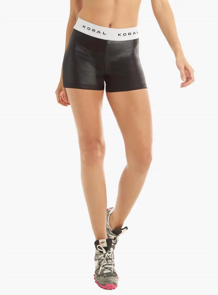 Koral Aden Hot High Rise Infinity Short In Black