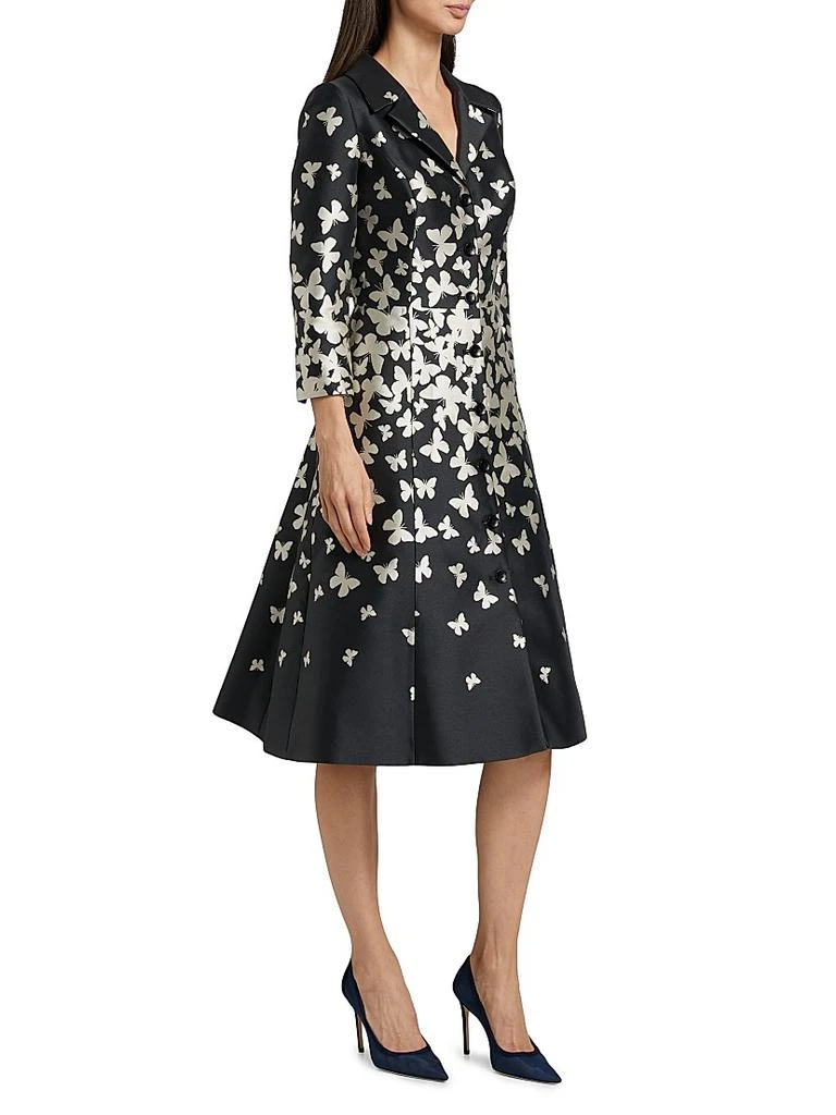 Teri Jon Butterfly Mikado Fit & Flare Coat Dress - Coats - Free Shipping -  BeyondStyle