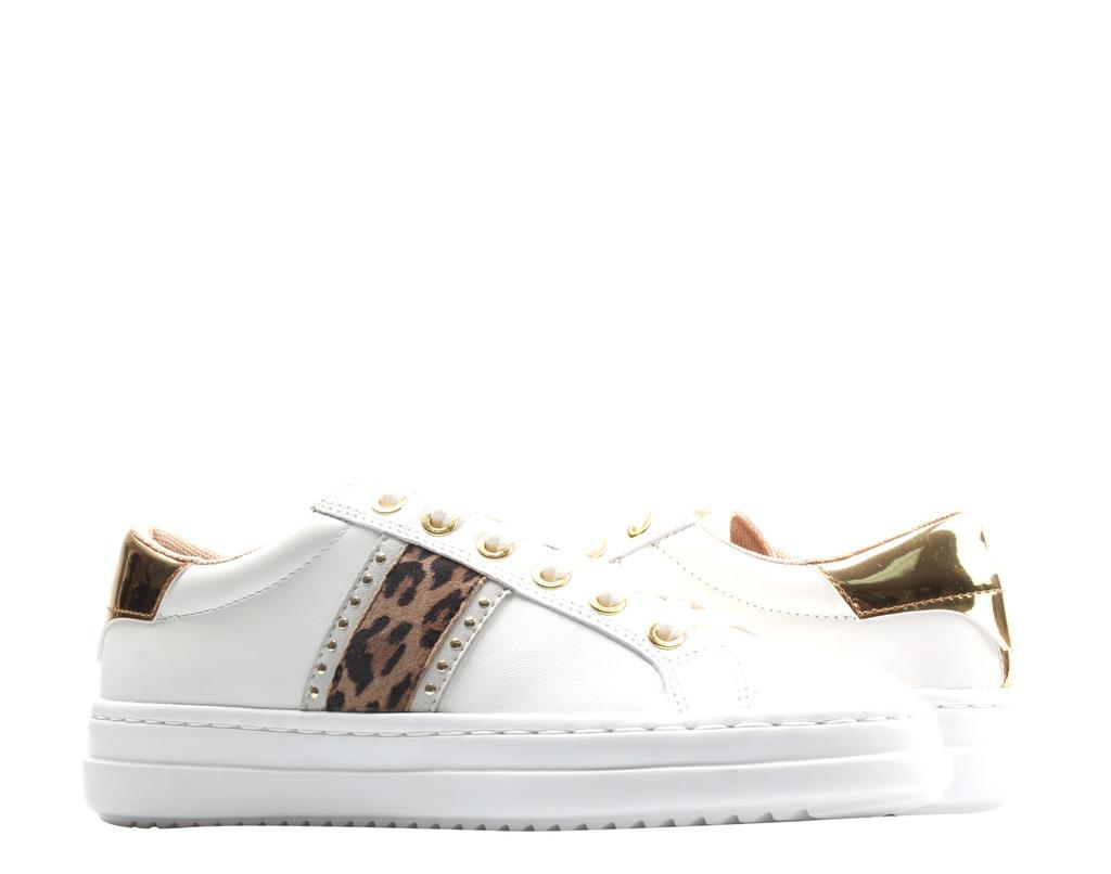 Geox Pontoise Lace-Up White/Off White Women's Sneakers D04FEG-085BN-C1352