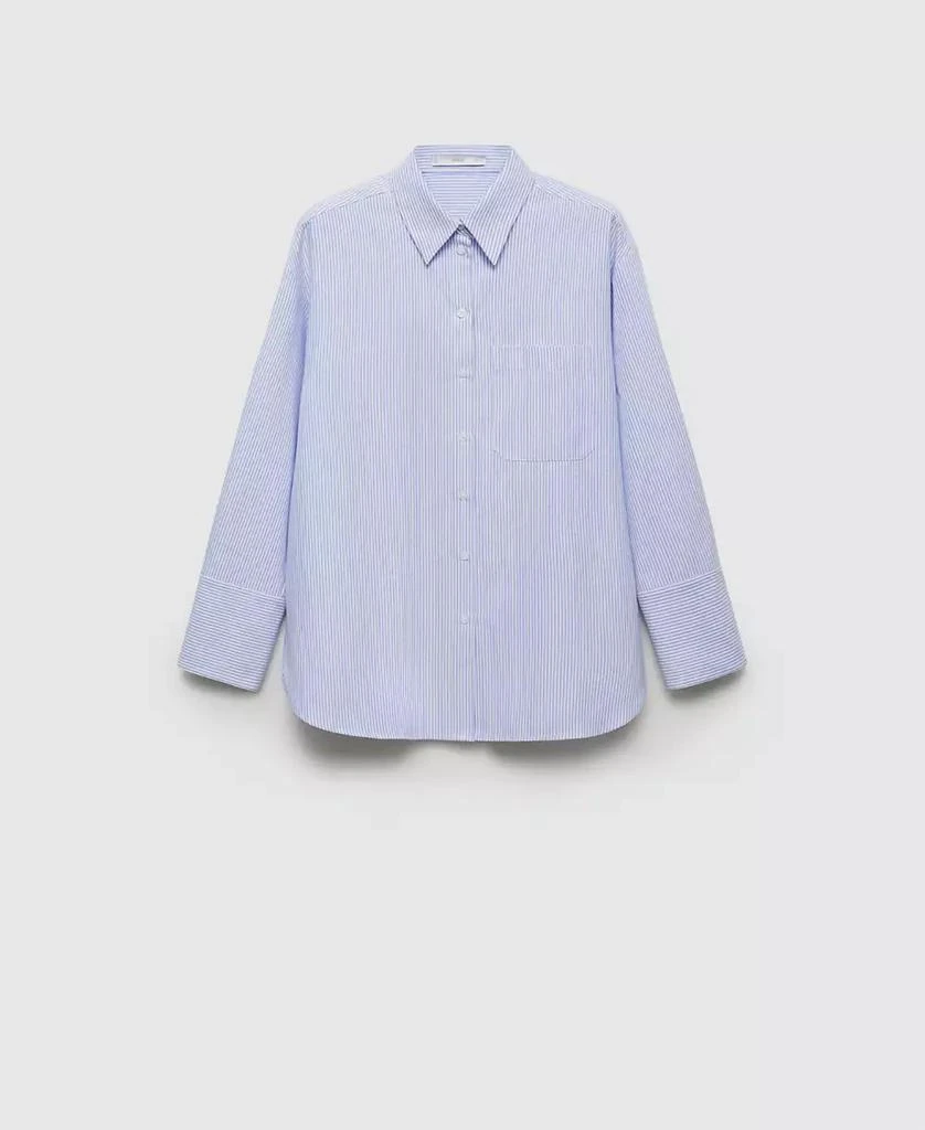 Mango Women's Striped Cotton T-Shirt 2