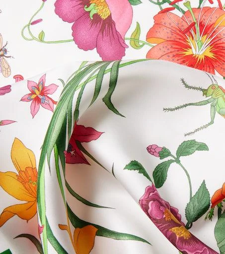Gucci Floral silk scarf 4