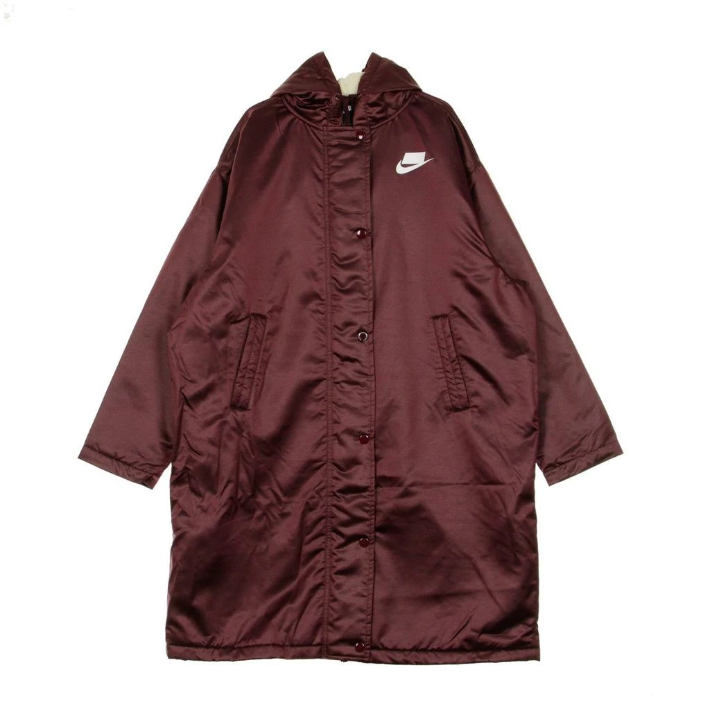 NIKE W Sport Pac Parka Night Maroon/muslin/white Women's Long Jacket 1