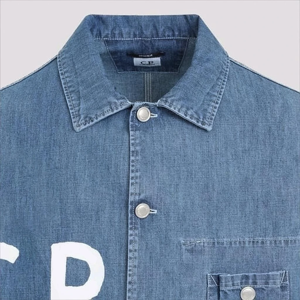 C.P. Company Classic Denim Jacket With Button Closure And Logo Detail 5