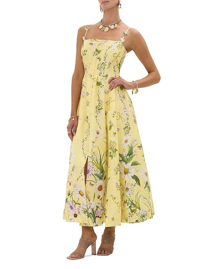 chinese dress ladies Camilla Blue Linen Dress z6 l Michael's Luxury Consignment – Michael's  Consignment NYC