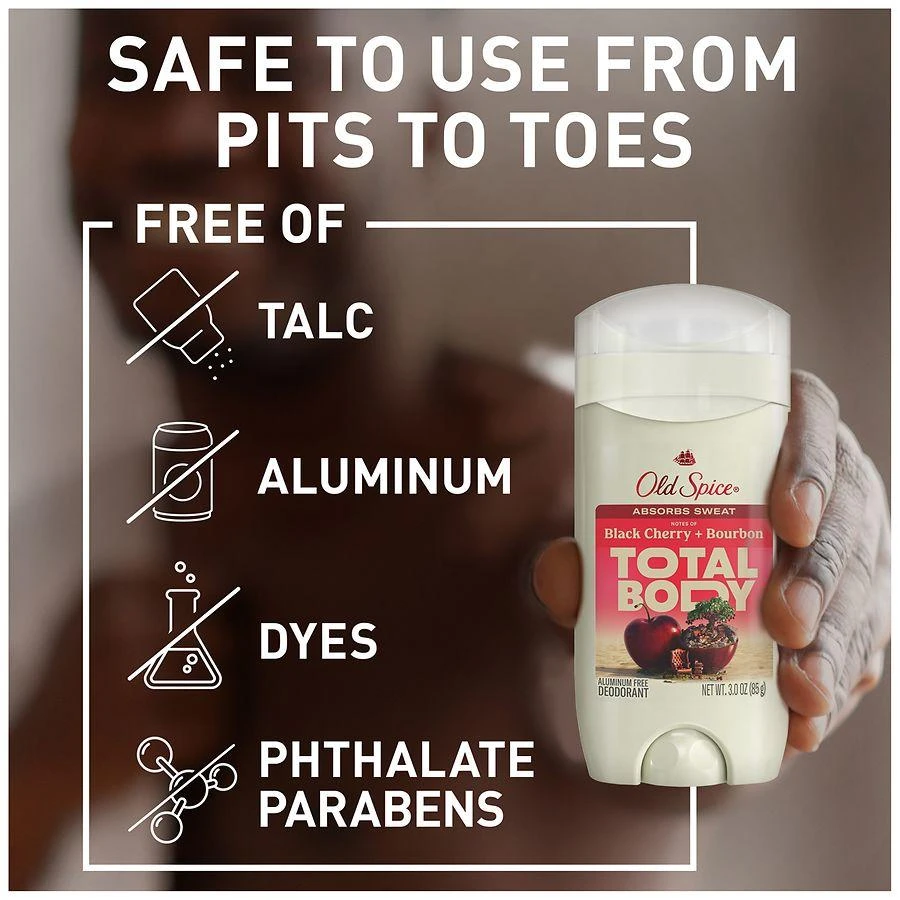 Old Spice Deodorant Stick, Aluminum Free Black Cherry + Bourbon 5
