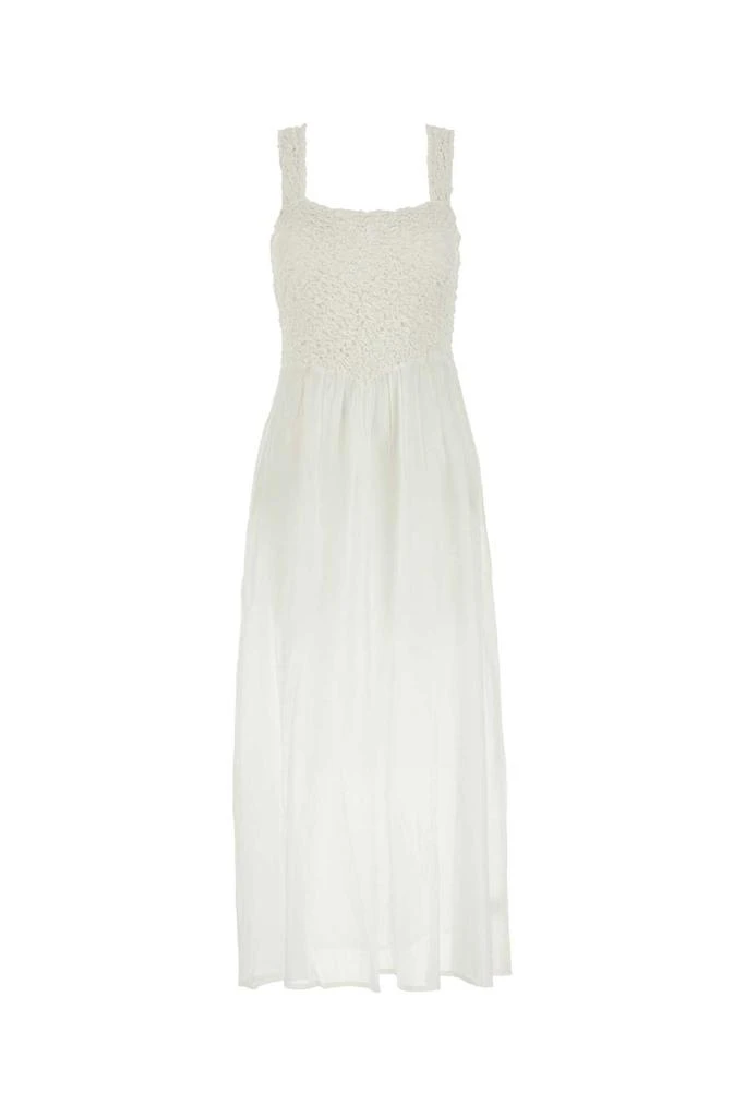 Gimaguas White Cotton Fole Dress 2