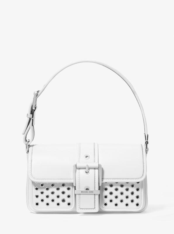 Michael Kors Colby Medium Grommeted Leather Shoulder Bag