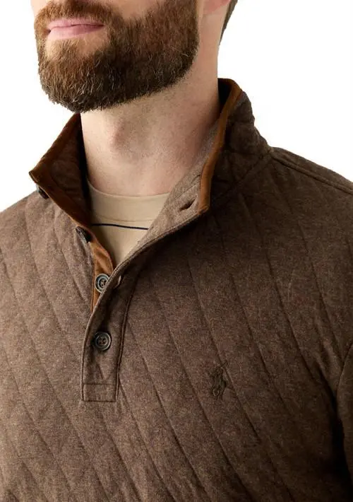 Ralph Lauren Quilted Double-Knit Jersey Pullover 4