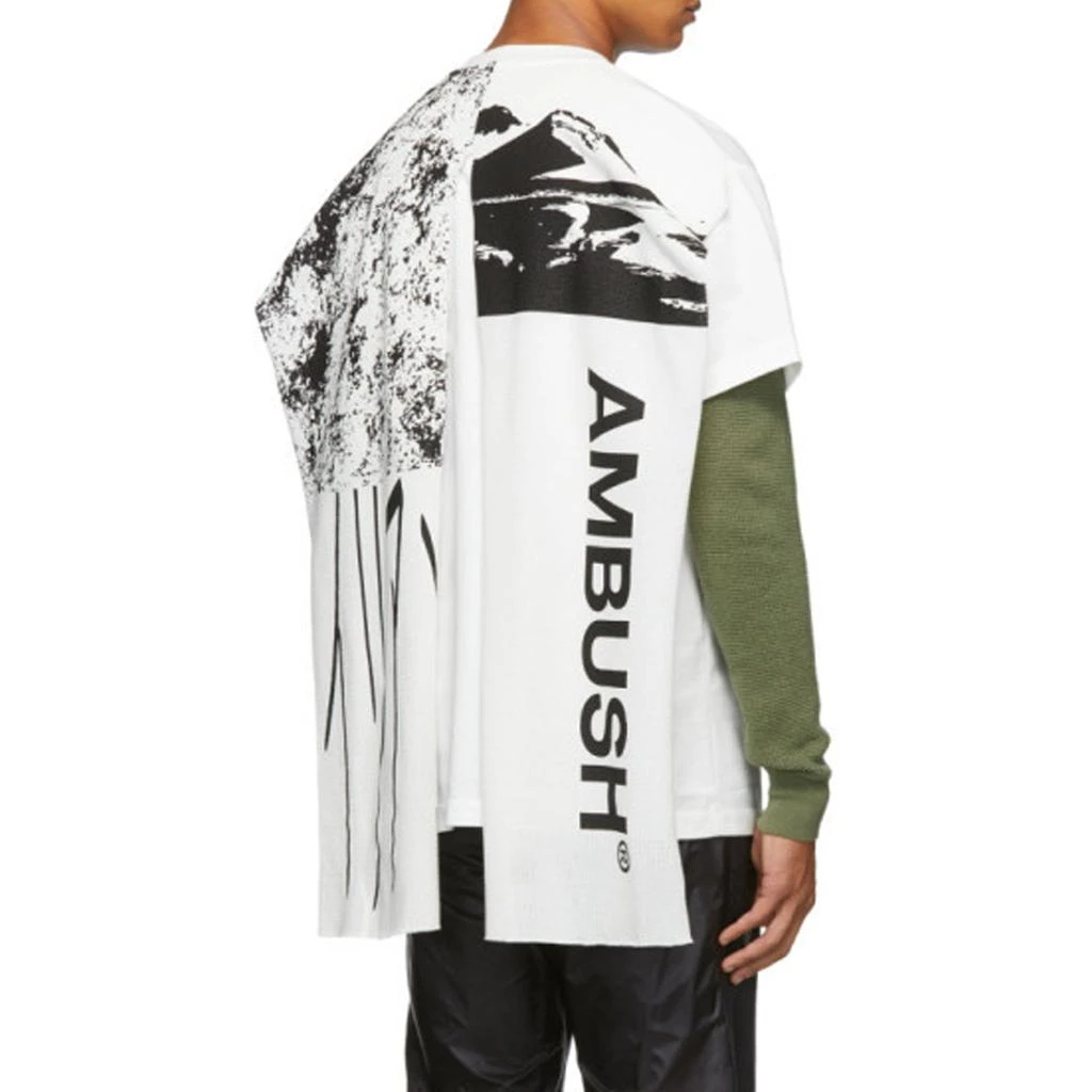 AMBUSH Ambush White Cape T-Shirt 3