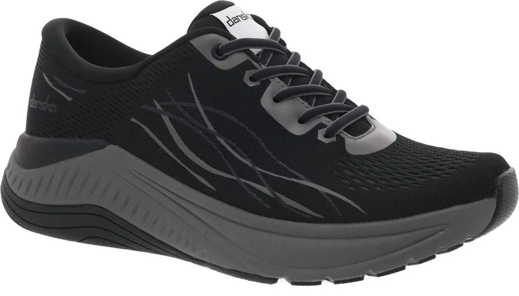 Dansko Women's Pace Walking Sneakers In Black/grey Mesh 2