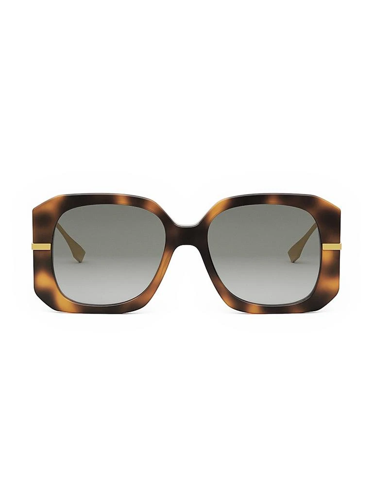 Brown Gradient Square Ladies Sunglasses FE40036U 55F 53 – On 