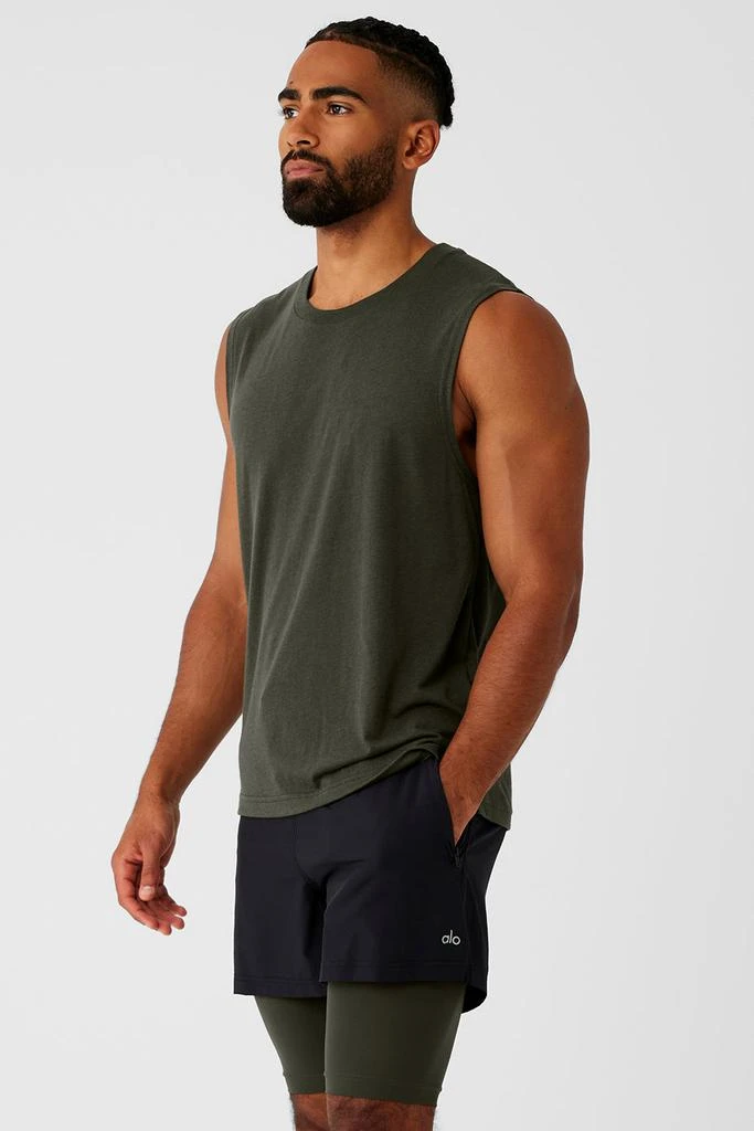 Alo The Triumph Muscle Tank - Stealth Green 3
