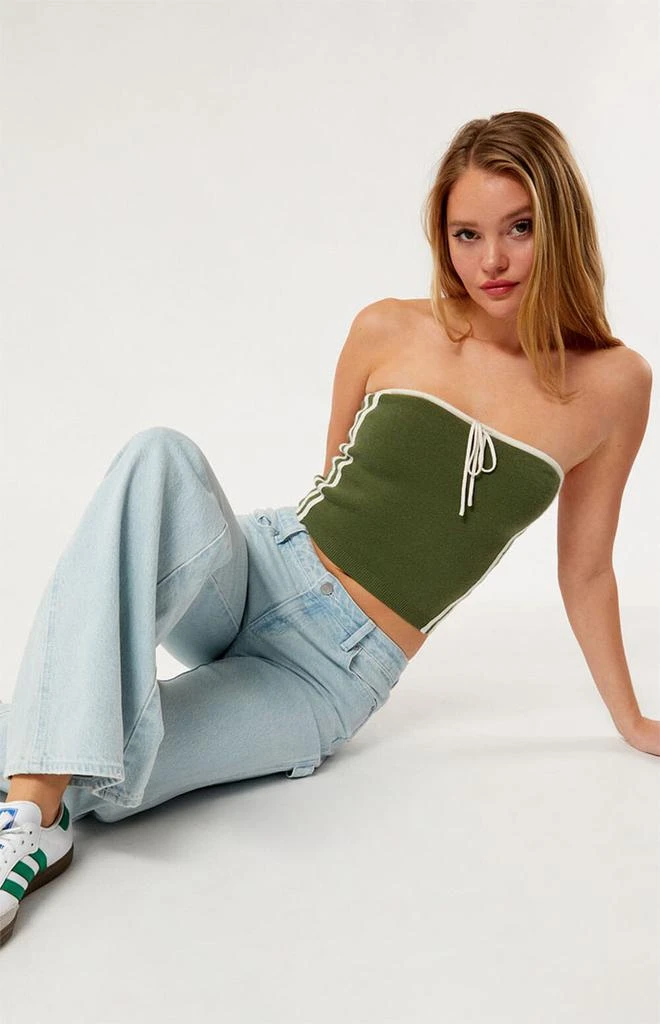 PacSun Nickie Sporty Sweater Tube Top