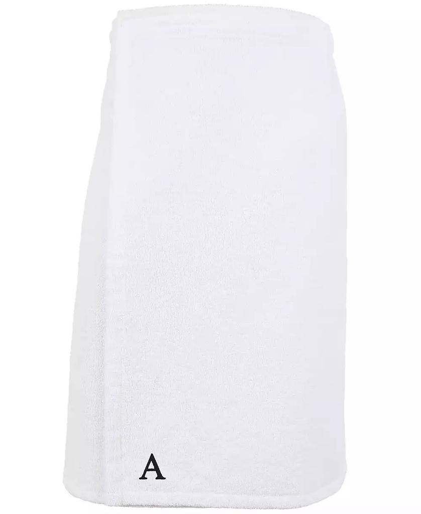 Linum Home Textiles 100% Turkish Cotton Terry Personalized Women's Bath Wrap - White