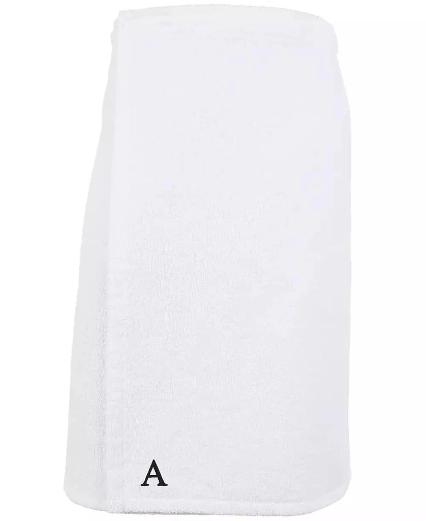 Linum Home Textiles 100% Turkish Cotton Terry Personalized Women's Bath Wrap - White 1