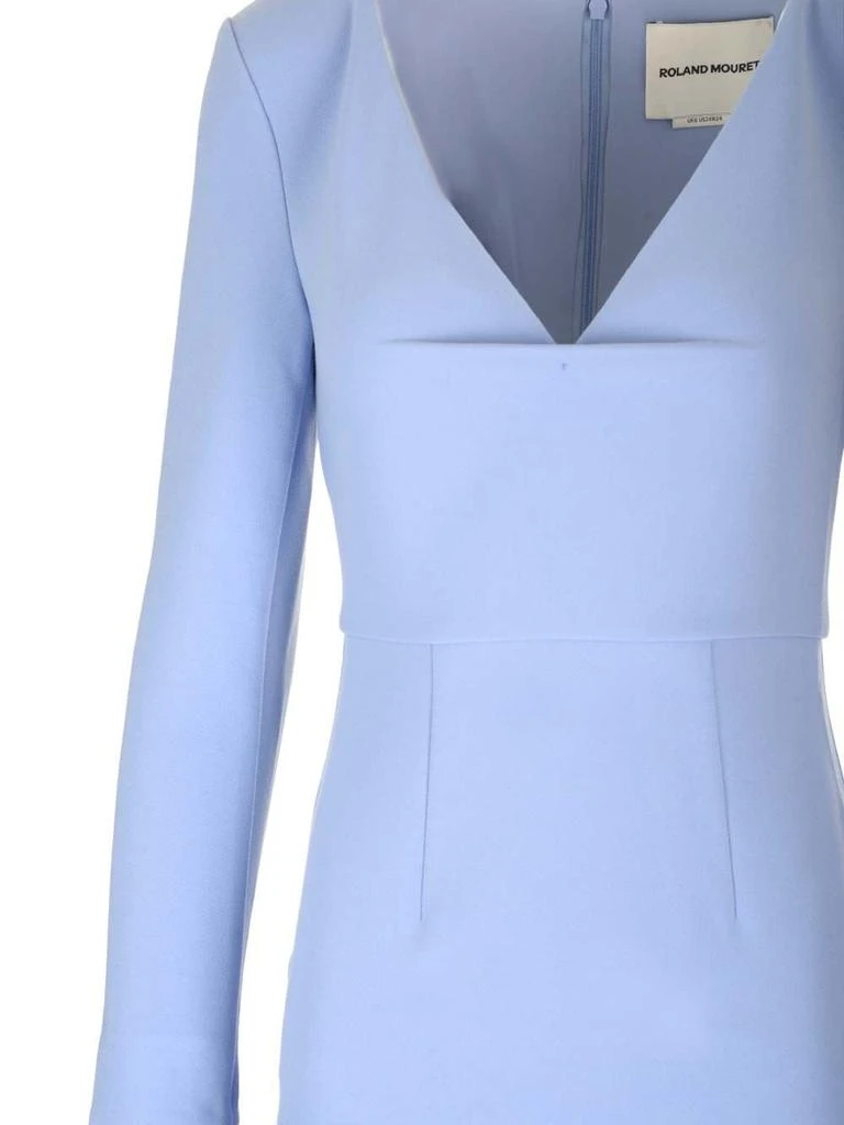 ROLAND MOURET Roland Mouret Long-Sleeved V-Neck Midi Dress 5