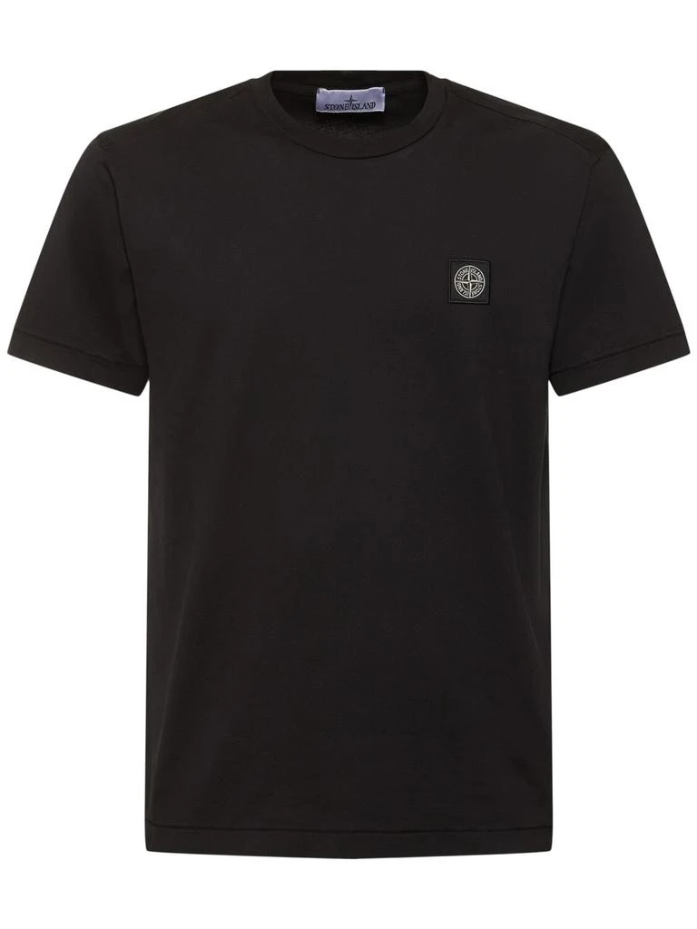 STONE ISLAND Cotton Short Sleeve T-shirt 1