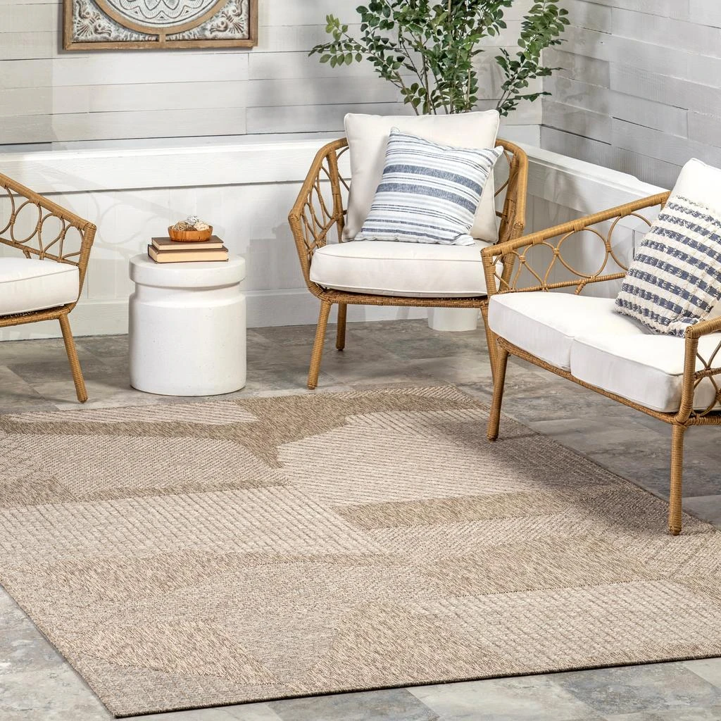 nuLOOM Linnea Contemporary Indoor/Outdoor Area Rug 1