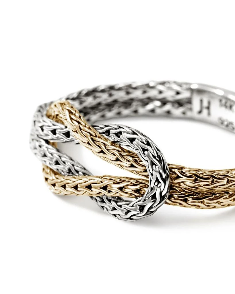 John Hardy 14K Yellow Gold & Sterling Silver Love Knot Ring 7